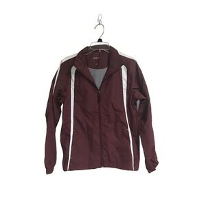 Sport-Tek Maroon and White Youth Large‎ Windbreaker Jacket